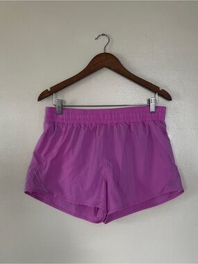 All in Motion Women’s Medium Purple Running Shorts Athletic Workout Zip Pockets